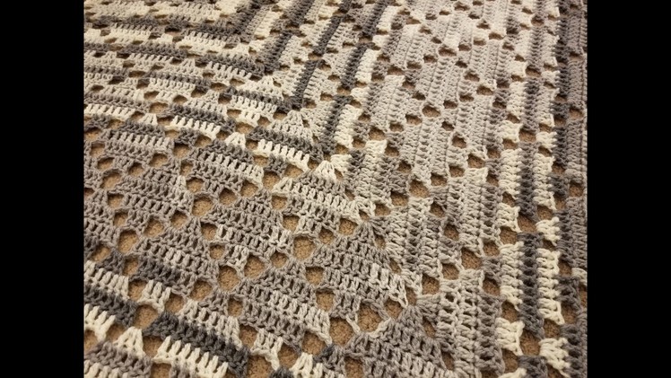 The Lace Diamonds Shawl Crochet Tutorial!