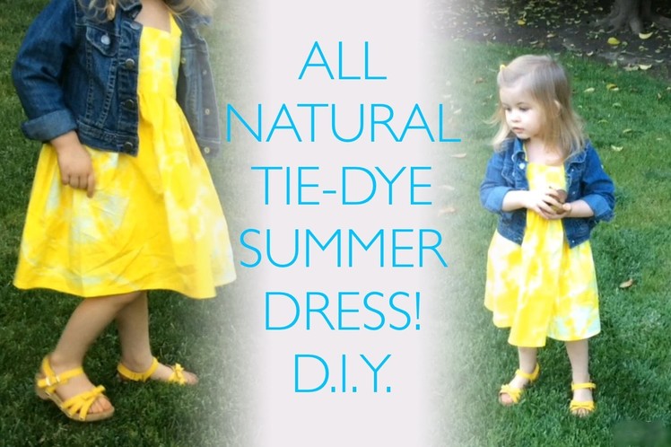 Toddler TIE DYE DRESS sewing tutorial