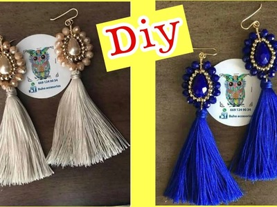 Trending Handmade Silk Thread Tassel Earrings Diy