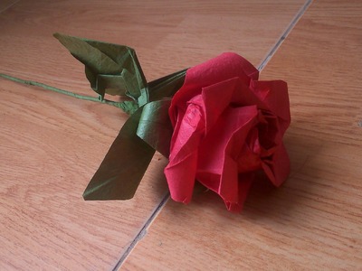 Tutorial- Origami rose leaf