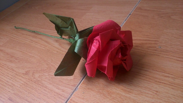 Tutorial- Origami rose leaf