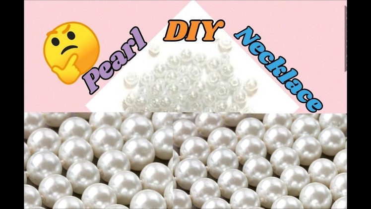 Unique pearl necklace | Making with different style