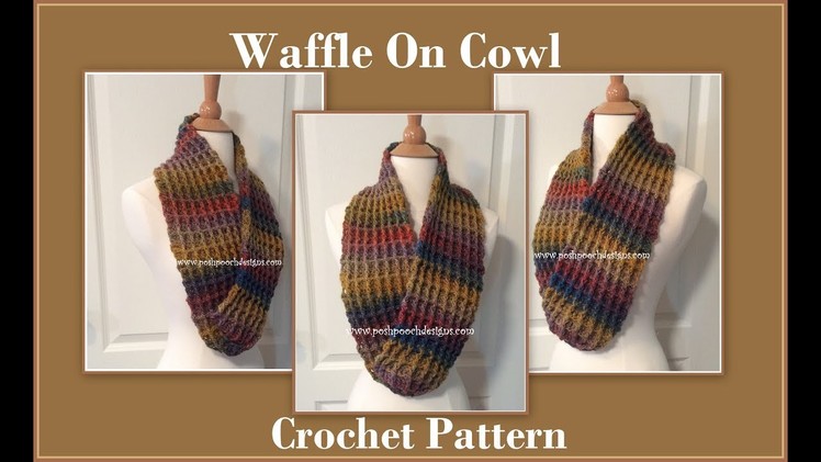 Waffle On Cowl Crochet Pattern