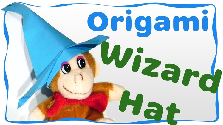 Wizard Hat origami. Hermione, are you there? Easy instructions for beginners.