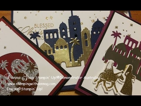 10 Christmas Cards In 20 Minutes Stamping With DonnaG!