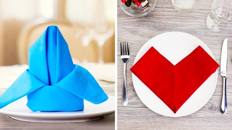 15 EASY AND BEAUTIFUL NAPKIN FOLD IDEAS TO DECORATE YOUR DINING TABLE