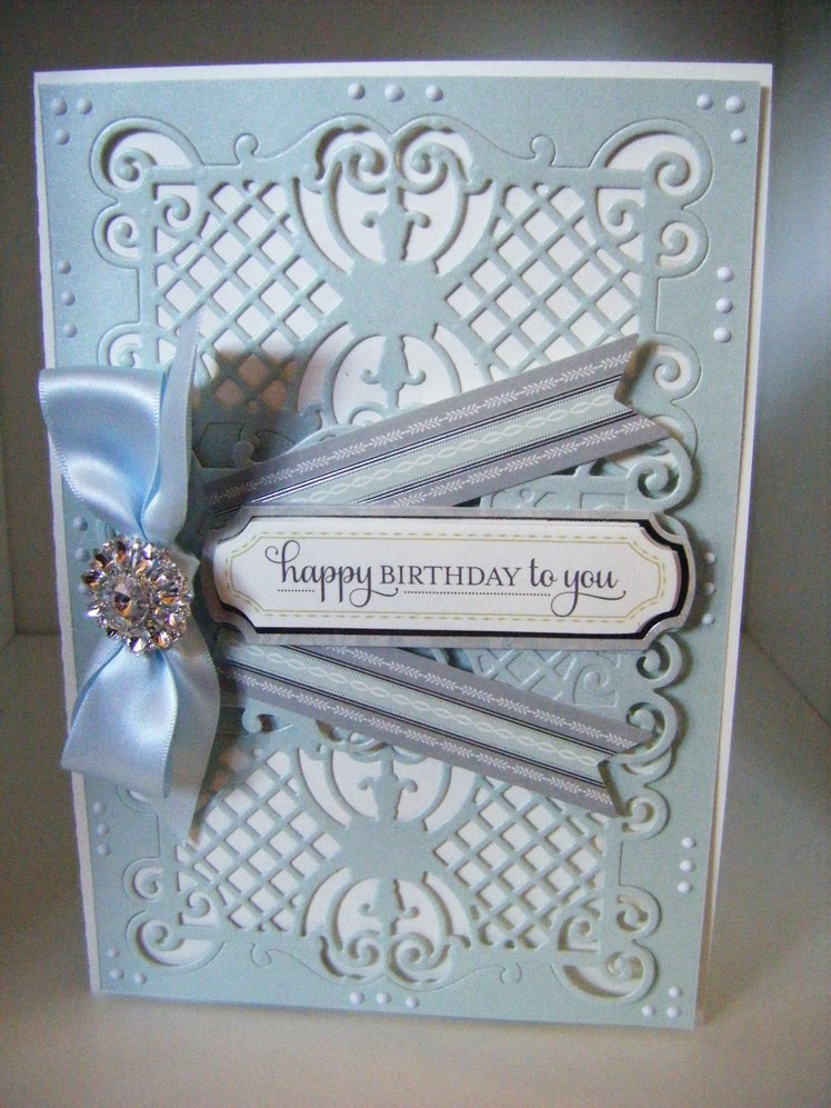 165. Cardmaking Project: Anna Griffin Double Ornate Fretwork Card
