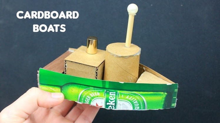 2 Easy Cardboard Boat Toys | Crafts for Kids #8