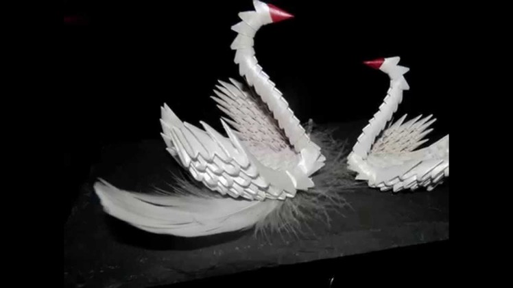 3D swan, "classic dreams", ORIGAMI DESIGN LOTHAR