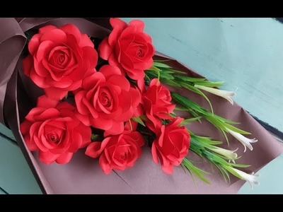 ABC TV | How To Make Rose Paper Flower Bouquet With Shape Punch #4 - Craft Tutorial