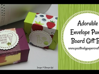 Adorable Envelope Punch Board Gift Box
