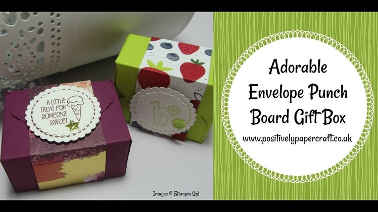 Adorable Envelope Punch Board Gift Box