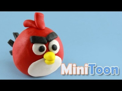 Angry birds : Red, Bomb clay tutorial