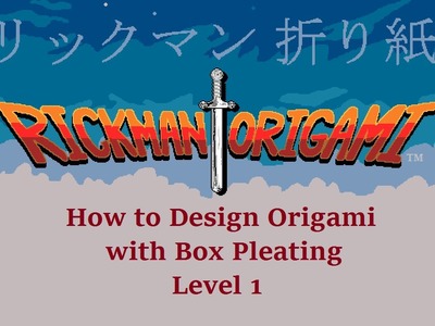 Box Pleating: Origami Design Tutorial (Level 1)