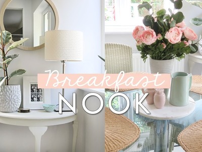 Breakfast Nook and Laundry room Transformation | Home Makeover Ideas on a Budget