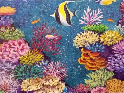 Coral Reef with Tropical Fish LIVE Acrylic Painting Tutorial
