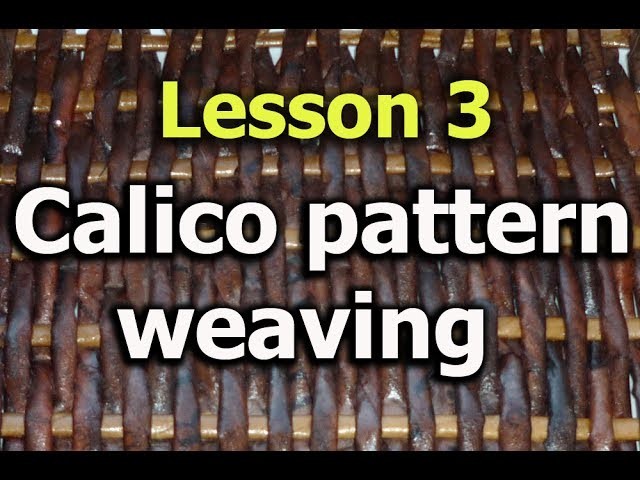 Cotton weaving from newspaper tubes -  lesson 3