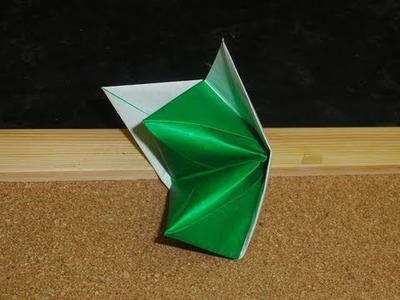 Daily Origami:  120 - Old School Origami - Fox Puppet