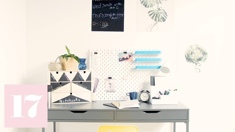 Décor to DIY For Dorm Edition: Desk Organization | Seventeen + Ikea
