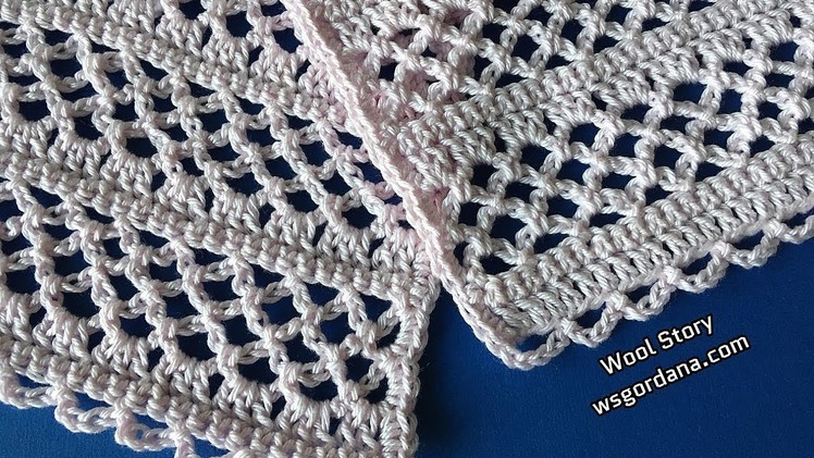 DIY Crochet Scarf Lace Pattern