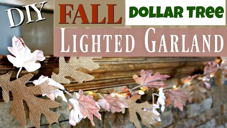 DIY Dollar Tree Fall Garland