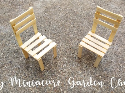 DIY Miniature Garden chairs | Beach chairs