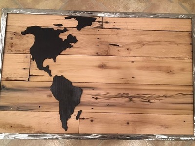 DIY Reclaimed Pallet Wood LED World Map - Part 1