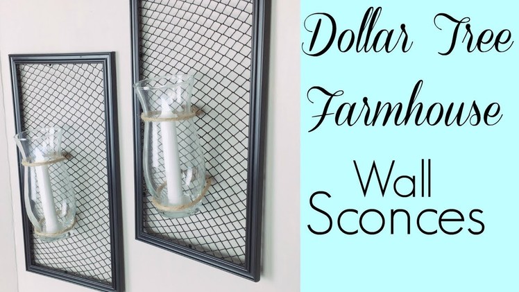 Dollar Tree Farmhouse Wall Sconces | Simple DIY Home Decor