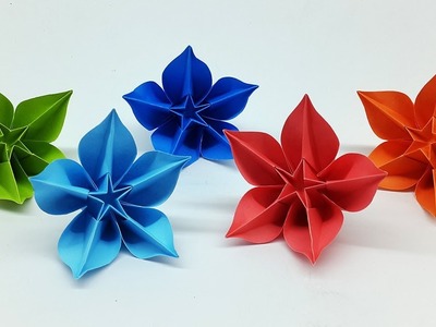 Easy DIY Paper Flowers Making Tutorial - Origami Carambola Flower