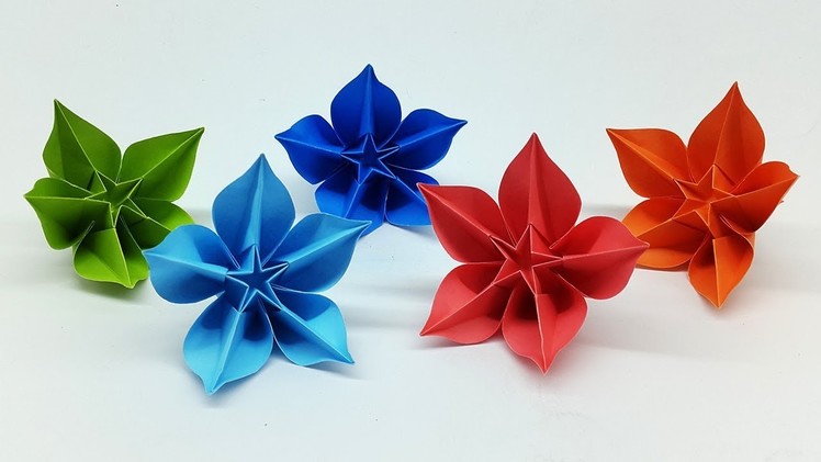 Easy DIY Paper Flowers Making Tutorial - Origami Carambola Flower
