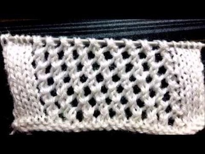 Easy jali knitting pattern. # 7   Satrangi