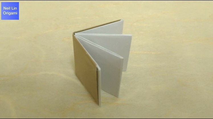 Easy Origami Mini Book Tutorial 簡單摺紙書本教學 Libro de papel fácil #简单折紙书本 ミニ本を折り紙で簡単に折る