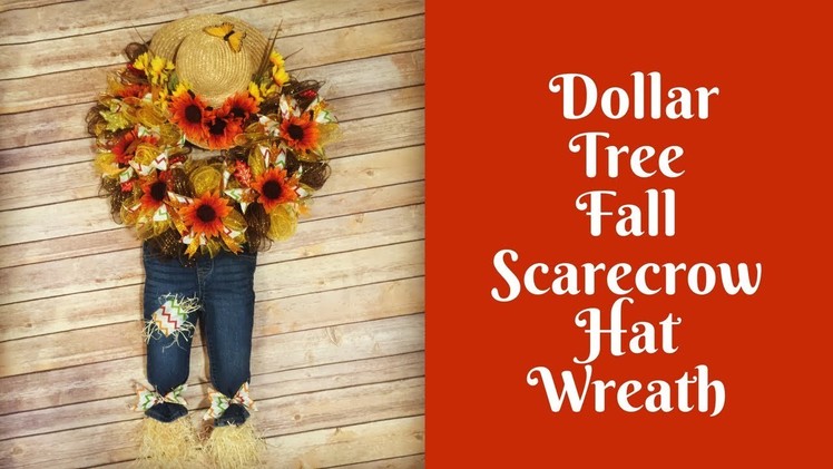Fall Crafts: Scarecrow Hat Wreath