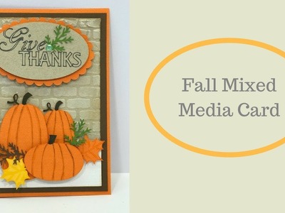 Fall Mixed Media Card