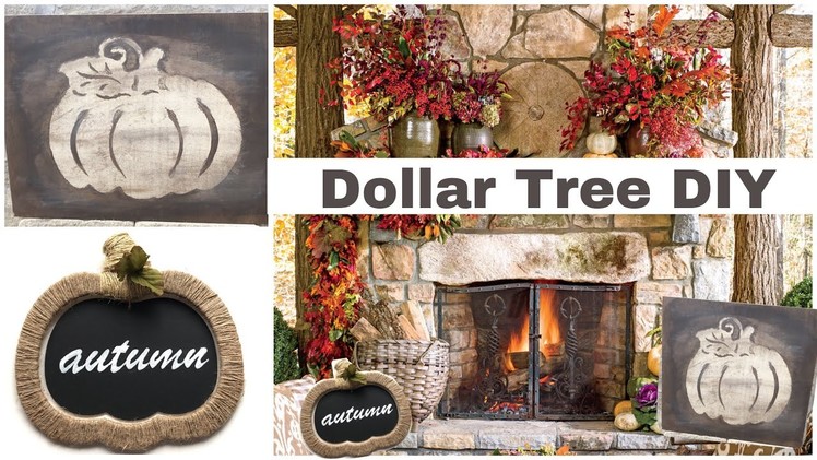 Farmhouse Rustic Fall Dollar Tree DIYs