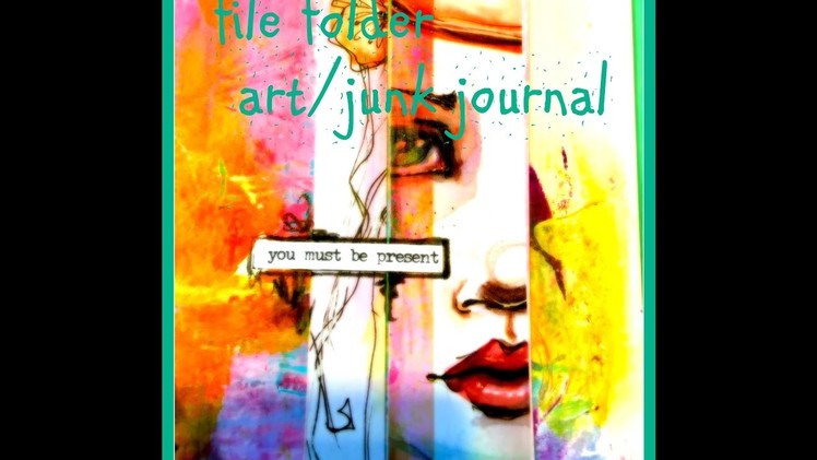 File Folder.Junk Journal Art Journal *Featuring Jane Davenport's Washi Tape and Patterned Paper*