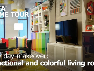 Functional & Colorful: Small Living Room Ideas - IKEA Home Tour