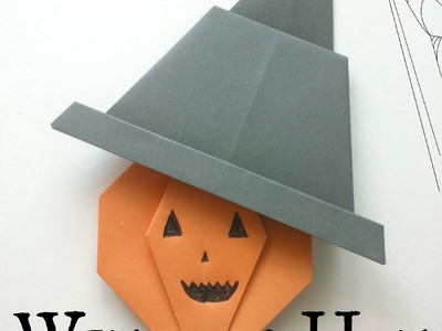 Hat Halloween Origami Witches Hat Tutorial Halloween