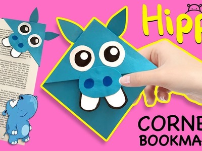 HIPPO Bookmark Corner How to | DIY Paper Crafts [4K]