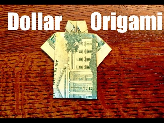 How to fold a dollar into a shirt (EASY) HD