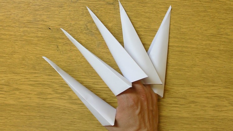 How to make a paper origami claws