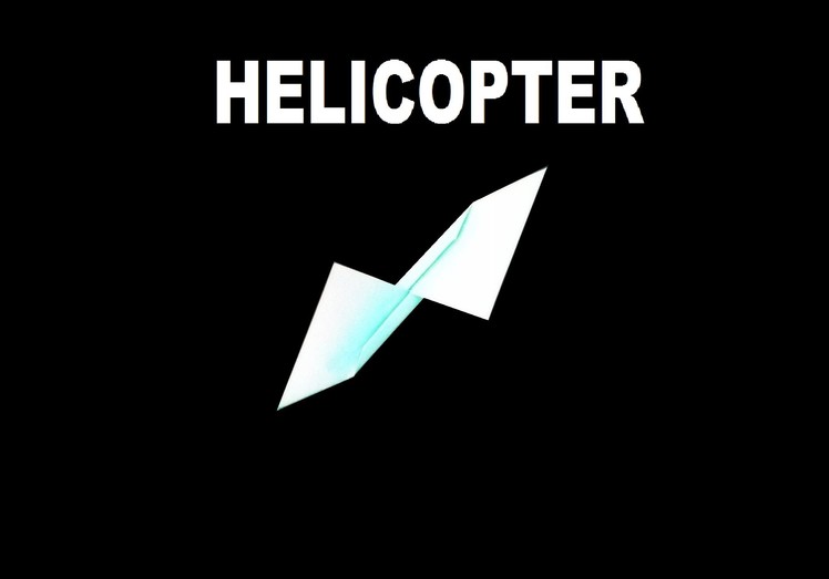 How to Make an Awesome Origami Windmill Helicopter