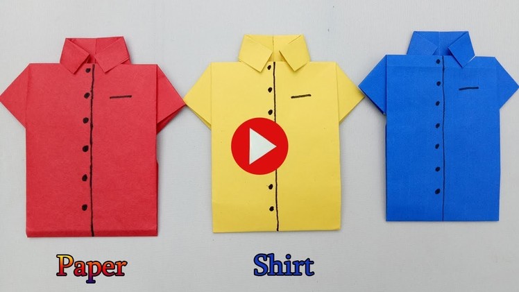 How to make an easy origami shirt card for father's day.MAKE SOME WONDERFUL
