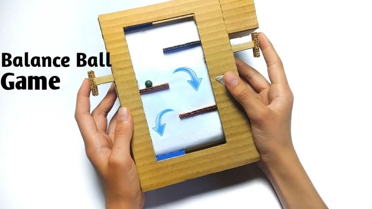 How to make Balance Ball Game from Cardboard