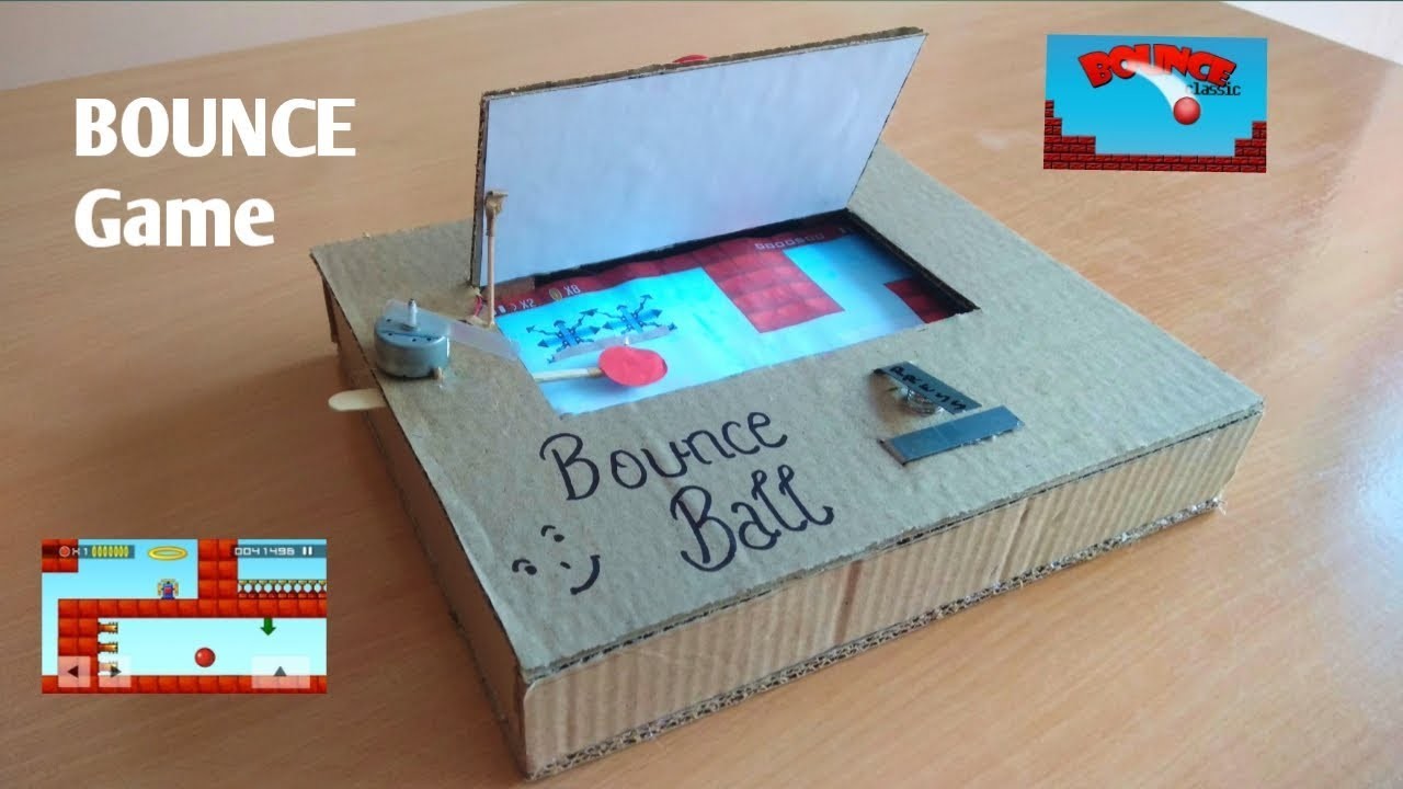 How to make Bounce Ball game from cardboard