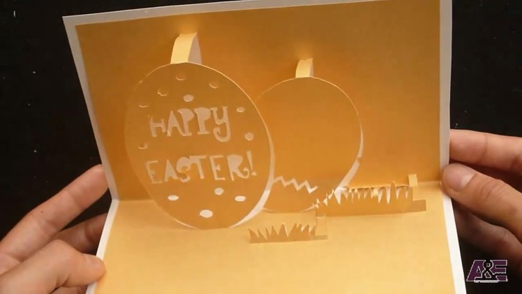 How To Make: Happy Easter's Pop-Up Card Tutorial - Template 1 of 2