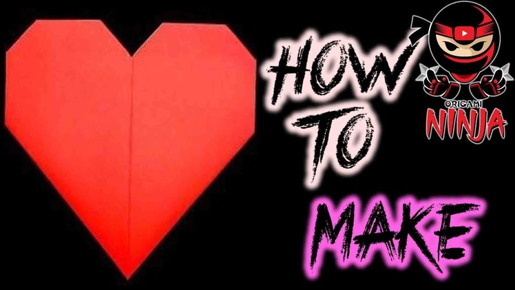How to make: Origami Heart