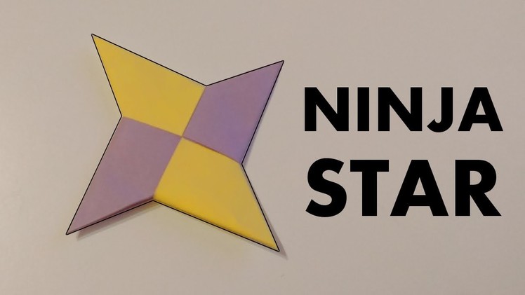 How to make Paper NINJA STAR diy