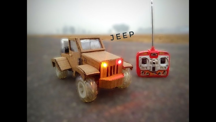How to Make Remote Control Jeep using Cardboard