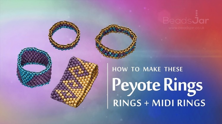 How to make this Peyote Rings | Seed Beads Rings + Midi Rings